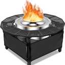 Camping Furnitur 37 Inch Fire Pit Surround Tabletop for Solo Stove Bonfire Ranger 2.0, Circular Safety Protection, Equipped with a Safety Support Frame to Prevent Direct Contact with the Ground