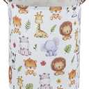 Sanjiaofen Kids Laundry Hamper,Baby Laundry Basket Animal Storage Baskets for Kids Room Decor,Nursery Hamper,Bedroom,Toy Organizer,(Cute Animal)