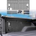 Side Truck Bed Molle Panel Rack System Compatible with 2019-2024 Jeep Gladiator JT 5FT Accessories Cargo Storage Organizer Tools Rack Fit for 19-24 Gladiator JT Accessories (Not Fit 2025)