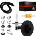 MOTO1988 Fuel Cock Valve Petcock Lever Screw and Shut Off Switch For Honda Recon 250 TRX250 Rancher 350 TRX350 Foreman 400 Rancher 420 TRX420 Foreman 450 FourTrax Foreman Rubicon 500 16950-HM7-003