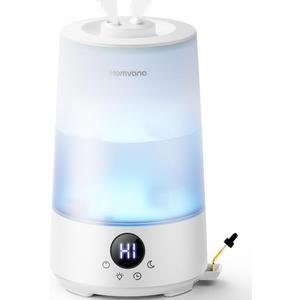 Homvana 3.6L Cool Mist Humidifiers for Bedroom, Large Room, Home, Whole House, Office, Living Room, 34H Top Fill Easy to Clean, Humidifier for Baby, Nursery, Infants, Kids, Toddlers, BPA-Free (White)