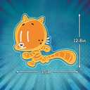 Officially Licensed Cat Kid UV Painted LED Neon Light  Inspired Wall Art, Vibrant Kids Room Decor, Superhero-Themed Night Light, Gift for Dog Man Book Fans (15 * 12.8")