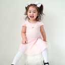 Stelle Ballet Shoes for Girls Toddler Ballet Slippers Soft Leather Boys Dance Shoes for Toddler/Little Kid/Big Kid (Black, M)