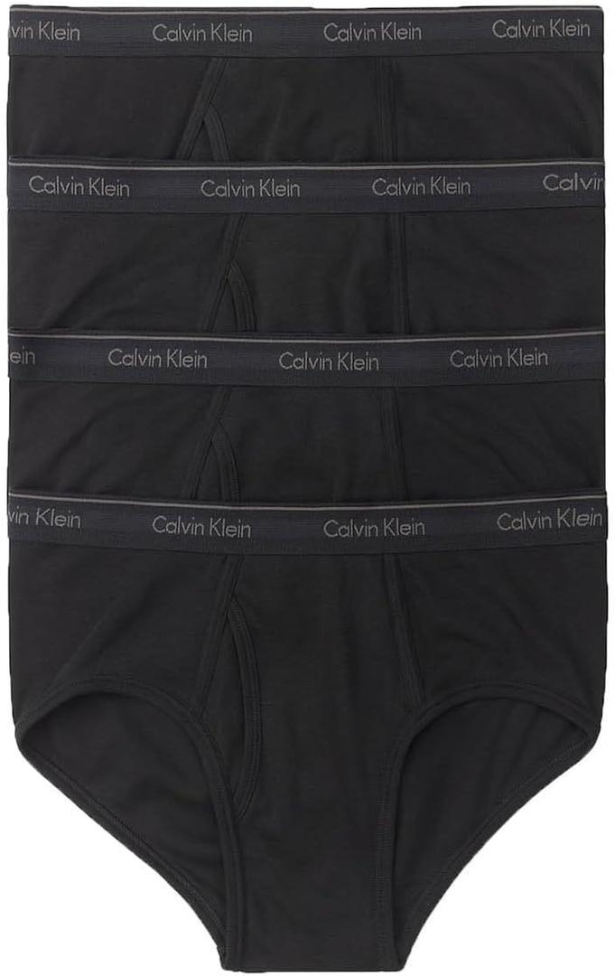 Calvin Klein Men's Cotton Classics Multipack Briefs (Medium, Black (4 Pack))
