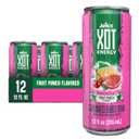Jumex XOT Energy Drink - Fruit Punch - Natural Caffeine from Mexican Coffee Beans - Carbonated Preworkout with Vitamin B2, B3, B5, B12 - Mexican Drinks - Bebidas Energticas - 12 Fl oz, 12 Pack Cans, EXP SEP/09/2025