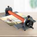 VEVOR 25 Inch Cold Laminator Machine 10mm Manual Vinyl Photo Film Cold laminator Hand Crank Pressure Cold Roll laminator(25 Inch)