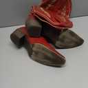 Tscoyuki Cowboy Boots for Women: Embroidered Western Knee High Boots Women - Pointed Toe Chunky Heel Cowgirl Tall Boots (8)