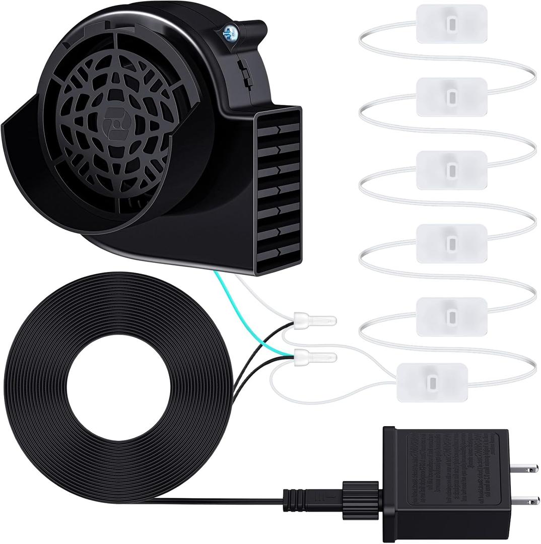 Saillong 0.85a Air Inflatable Blower with 6 LED Lights, Halloween Christmas Air Inflatable Blower Replacement Motor for Yard Inflated Decor, Fan Blowup Motor for Garden Yard Christmas Decor