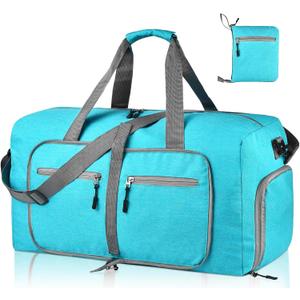 Dimayar 85L Travel Duffle Bag for Men Women - Foldable Duffel Bag with Shoes Compartment - Overnight Bags Waterproof & Tear Resistant(Mint Green) Dimayar 85L Travel Duffle Bag for Men Women - Foldable Duffel Bag with Shoes Compartment - Overnight Bags Waterproof & Tear Resistant(Mint Green)