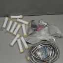 Filtered Shower Head with Handheld - High Pressure 3 Spray Modes Showerhead with Filters, 12 Replaceable Water Softener Filters for Hard Water | Ion Shower Drops Head with 75" Anti-Burst Hose (Gray)