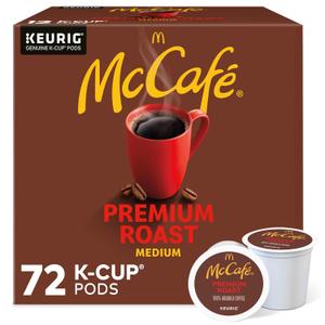 McCafe Premium Roast Coffee, Keurig Single-Serve K-Cup Pods, Medium Roast, 72 Count