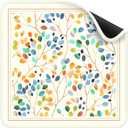 Deyimmei Mahjong Mat for Table - Non-Slip Mahjong Table Cover with Storage Pockets, Perfect Mahjong Accessories & Gifts for Women, Men, and Mahjong Enthusiasts (Floral Cascade)