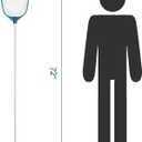 POOLWHALE Upgrades Swimming Pool Leaf Net Skimmer Rake with Adjustable Aluminum Pole and Nylon Medium Fine Mesh for Cleaning Swimming Pools, Hot Tubs, Spas and Fountains