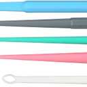 American Hospital Supply Ear Curettes | Ear Pick Wax Removal Tool Cleaner | Individually Wrapped Plastic Ear Cleaner Tools for Teens Adult Pack of 75 (15 of Each Tip Style)