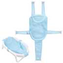 Colorlife Baby Bath Seat Support Net Infant Bathing Seat Support Mat, Adjustable Comfortable Non-Slip Five-Pointed Baby Shower Net Bathtub Sit Up Mesh for Newborn 0-12 Months-Blue(No Bathtub)