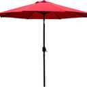 Sunnyglade Patio Umbrella Outdoor Table Umbrella Tilt Crank 9 FT