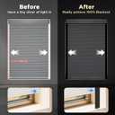 100% Light Blocking Strips Blackout L-Shaped PVC Dual-Side Tracks – for Cellular Blind, Window Roller Shades,Blinds & Window Shades – Easy to Install for Bedroom & Nursery (Black, 58.5",2Pcs), 1.6"W x 58.5"H