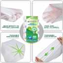 220 Counts Aklyaiap 4 Gallon Trash Bag,Tear & Leak Resistant Bathroom Biodegradable Small Garbage Can Bags Unscented for Home & Kitchen, 5Rolls, White (1 Count (Pack of 220))