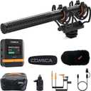COMICA VM40 Shotgun Microphone 48kHz/32-bit Float Recording, Wired & Wireless Modes, 32GB Onboard Storage Compatible with Canon, Nikon, Sony Cameras & Camcorders for YouTube, Interviews & Filming