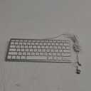OMOTON Wired Keyboard for Mac with Dual Interface, Comfortable Typing Angle & Stable Connection, Compatible with MacBook, iMac, Mac Mini, PC-White
