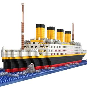 BIDIUTOY Titanic Model Kit -2022 Pieces Large Titanic Ship Building Blocks Set, STEM Educational 3D Puzzle Toys Gifts for Kids and Adults, Ideal Collectible Display Architecture for Home& Office Decor 