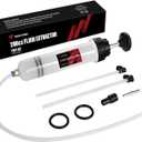 Thorstone Automotive Fluid Extractor Pump with Long Rubber Hose, Oil Change Syringe with Hose, Manual Fuel Suction & Filler, Fluid Oil Change Evacuator (7 Oz./0.21 Qt./200 CC)