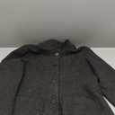 CHARTOU Women Winter Long Pea Coat Wool Blend Stand Collar Single Breast Thicken Blazer Jacket (X-Large, Black)