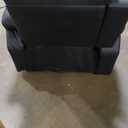 COMHOMA Recliner Chair, Swivel Rocker Recliners, Massage and Heat Reclining Chair, Reclining Sofa with Side Pockets, Cup Holders for Living Room, Bedroom (Black)