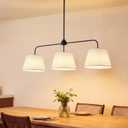 Linear Chandeliers for Dining Room 40.75in, Black Kitchen Island Fixture