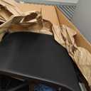 Tall Drafting Chair with Footrest Ring for Home and Work, Ergonomic Home Desk Office Chair with Flip-up Arms and Lumbar Support, Extended Height Executive Desk Office(Black)