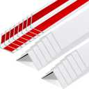 Sasylvia 20 Pcs 1-1/8 x 48 Inches Wall Corner Protector Guards with Self Adhesive, White Plastic Vinyl Corner Shield Trim Molding for Furniture Door Tables Cabinet Edge, Avoid Scratching, Easy Install
