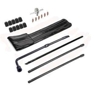 Dr.Roc Replacement for Spare Tire Tool Kit with Spare Tire Jack Handle Wheel Lug Wrench 2008 to 2016 Ford F-250 Super Duty F-350 Super Duty F-450 Super Duty F-550 Super Duty, Black, DRS24408