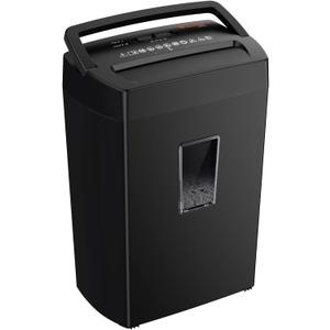 Bonsaii 12-Sheet Cross Cut Paper Shredder, 5.5 Gal Home Office Heavy Duty Shredder for Paper, Credit Card, Mail, Staples, with Transparent Window, High Security Level P-4 (C275-A)