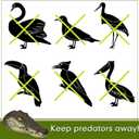 12.6 Inches Floating Alligator Head Pool Accessories Float Alligator Fake Crocodile Decoy Crocodile Floating Head for Goose, Heron, Duck Control, Pool, Garden and Patio Accessories