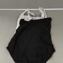 Girl Swimsuit One Piece Bathing Suit for Girls Solid Color Ruched Adjustable Straps Padded Swimwear 9-16y (15-16 Years, Black)