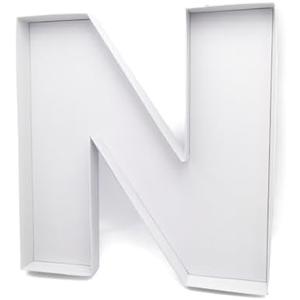 WENPACK 15" Fillable Cardboard Letter Charcuterie Tray Paper Mache Sweet Cupcake Birthday Box (N)