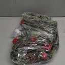 4 Pieces 8" Mini Christmas Wreaths - Small for Kitchen Cabinet/Window/Front Door, Artificial Red Berries & Pinecones, Christmas Candle Rings, Table/Farmhouse Decoration (No Ribbon)