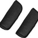 2 Pack Baby Seat Strap Covers for Baby Stroller, Soft Seat Belt Strap Covers for Newborns Infants Kids Child, Baby Seat Straps Shoulder Pads for Baby Kids,Seat Belt Covers (Black)