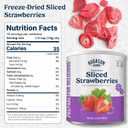 Augason Farms Freeze Dried Sliced Strawberries Can, Emergency Food Supply, Everyday Meals, 18 Servings, BBD: 02FEB2026