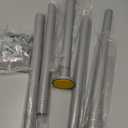 Matte Silver Shower Curtain Rod,1 Inch Diameter Stainless Steel Adjustable Spring Tension Rods 32 to 80",with Holders,Anti-Slip,Curtain Rods No Drilling(1 Pack)