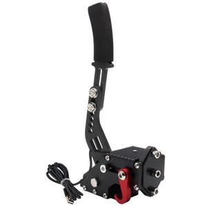 Htostar Racing PC Racing Game USB Handbrake,64 Bit USB Handbrake Compatible with G25 G27 G29 G920 T500 T300With out Clamp (Black)