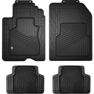 Custom Accessories Smart Fit Black Standard Rubber Universal Floor Mat Set - 79924