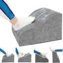 Foot Rest for Under Desk at Work.Multifunctional 3-Tier Foot Stool,with Washable Footrest.for Under Desk,Office Chair Gaming Chair & Sofa,Leg Elevation Pillow,Supports Posture -Dark Grey