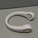 CIVPOWER Neck Fan: Portable Personal Neck Cooling Rechargeable Bladeless Fan - Hands Free 3 Speed 4000 mAh Battery USB Operated Wearable Headphone Design - Gift for Men Women Outdoor (White)