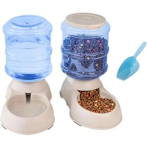 Pet Feeding Solution Automatic Cat & Dog Cafe Feeder and Water Dispenser in Set with Food Scoop - Ito Rocky 6-Meal Automatic Food Dispenser for Small/Middle Puppy and Kitten