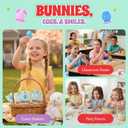 60 Pack Easter Ring Candy – Individually Wrapped Holiday Themed Bunny & Egg Lollipops – Strawberry, Tutti Frutti Delicious Flavors – Bulk Suckers Great Use, For Kids, Party Favor, Classrooms Partys, Goodie Bags, Baskets (EXP 01/20/28)