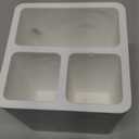 Diatomite Toothbrush Holders for Bathrooms, Electric Toothbrush and Toothpaste Holder 3 Slots Tooth Brush Organizer for Bathroom Countertop, Shower, Vanity - Marble White