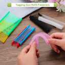 MECCANIXITY 1000 Pcs Standard Tagging Barb Fasteners, 1.4 Inch Clear Tagging Gun Fasteners Tagging Gun Refill Plastic Garment for Clothing Fine Stitch Price Refills Tag Label