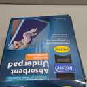 Inspire Waterproof Washable Mattress Pad, Quilted and Dark Colored to Hide Stains, Oversized 34"x 72"  Adults and Kids Reusable Underpad for Incontinence (34x72 - 1 Pack)