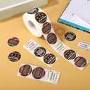 3 x 1000pcs Hispanic Heritage Month Stickers, Hispanic Countries Flag Patterns Stickers Latino in Spanish for Month Celebrating